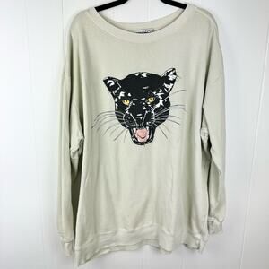 Wildfox Roadtrip Panther Sweatshirt Size L Oversized